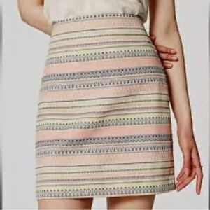 LOFT Southwest Inspired A-Line Skirt Size 6